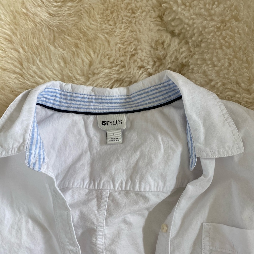 White button down blouse - Picture 7 of 7